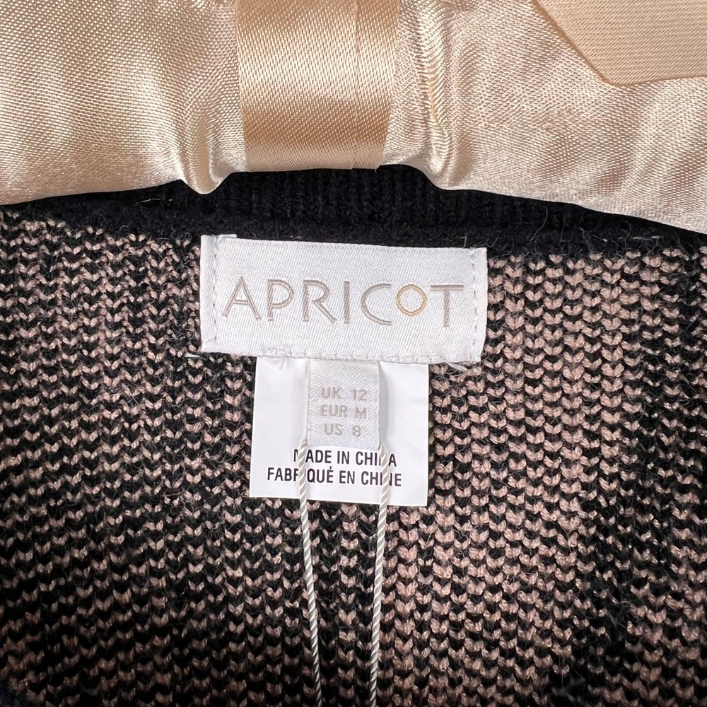 APRICOT Black and Pink Knit Sweater, NWT, Size:M, Gorgeous and Sexy Vibes - Picture 3 of 10